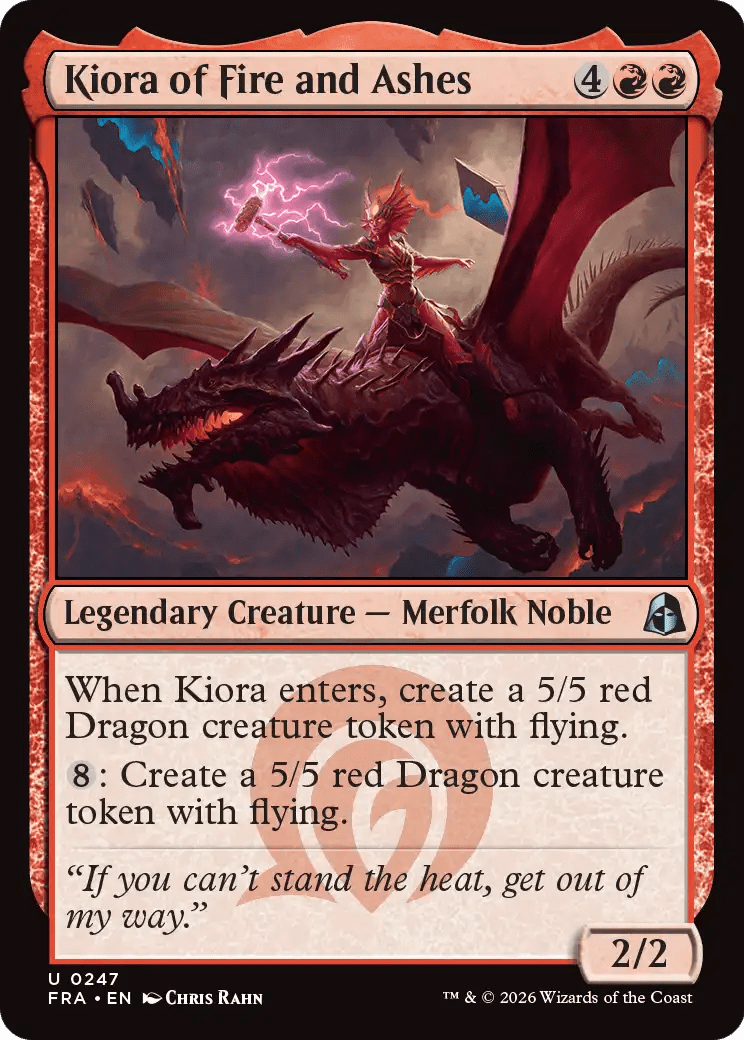 Kiora of Fire and Ashes [Reality Fracture] MTG Single Magic: The Gathering  | Multizone: Comics And Games
