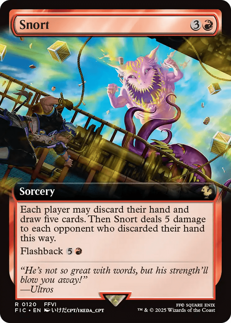 Snort (Extended Art) [FINAL FANTASY Commander] MTG Single Magic: The Gathering  | Multizone: Comics And Games