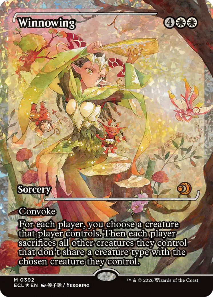 Winnowing (Showcase) (Fracture Foil) [Lorwyn Eclipsed] MTG Single Magic: The Gathering  | Multizone: Comics And Games