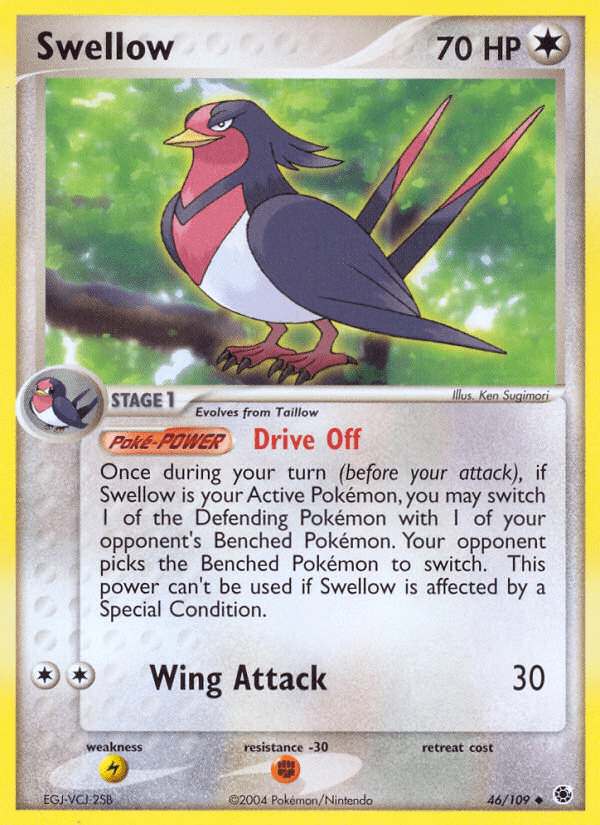 Swellow (46/109) [EX: Ruby & Sapphire] Pokemon Single Pokémon  | Multizone: Comics And Games
