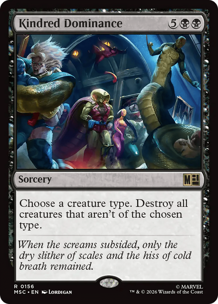 Kindred Dominance (Surge Foil) [Marvel Super Heroes Commander] MTG Single Magic: The Gathering  | Multizone: Comics And Games