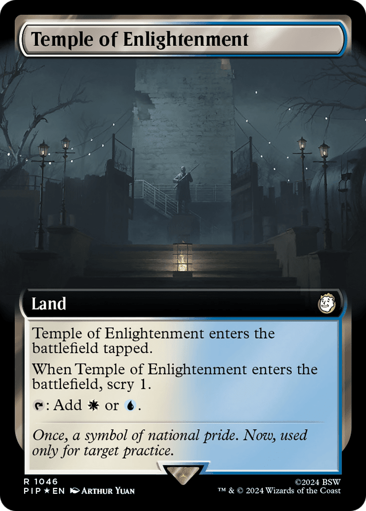 Temple of Enlightenment (Extended Art) (Surge Foil) [Fallout] MTG Single Magic: The Gathering  | Multizone: Comics And Games