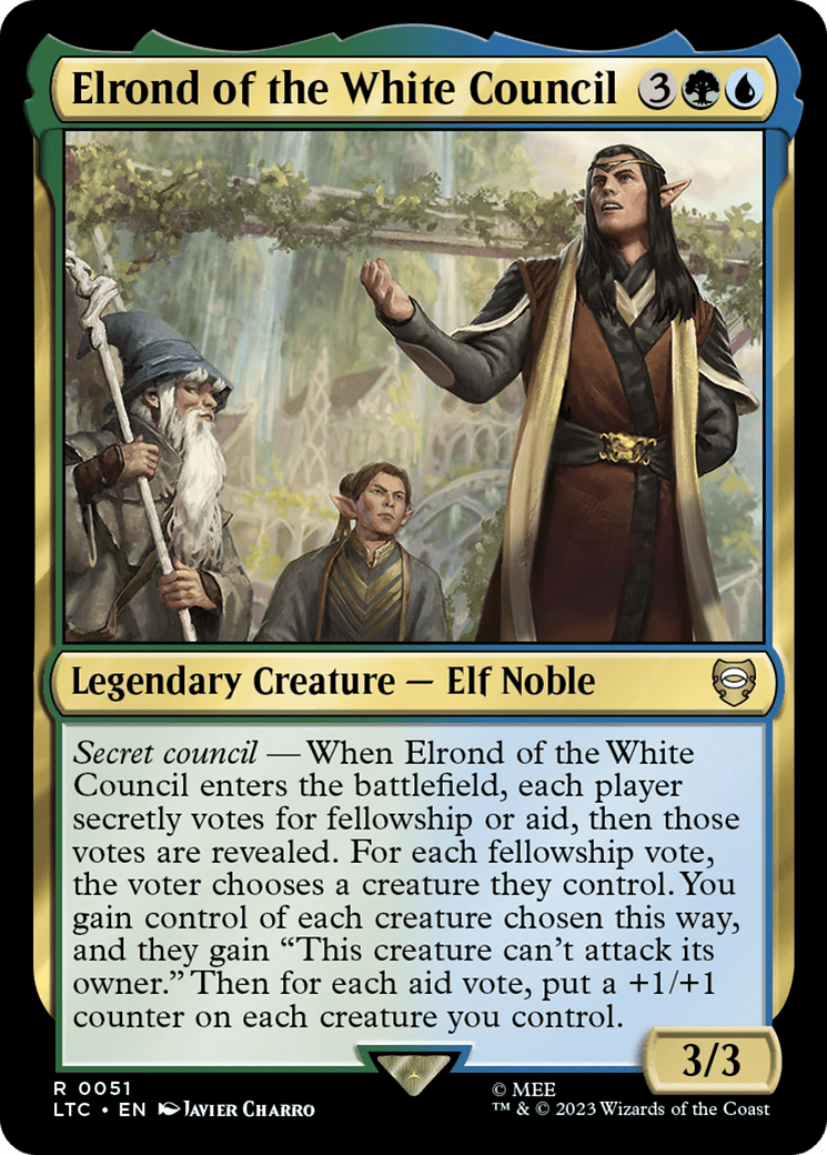 Elrond of the White Council [The Lord of the Rings: Tales of Middle-Earth Commander] MTG Single Magic: The Gathering  | Multizone: Comics And Games