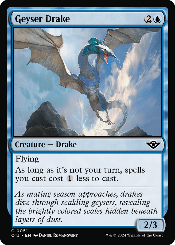 Geyser Drake [Outlaws of Thunder Junction] MTG Single Magic: The Gathering  | Multizone: Comics And Games