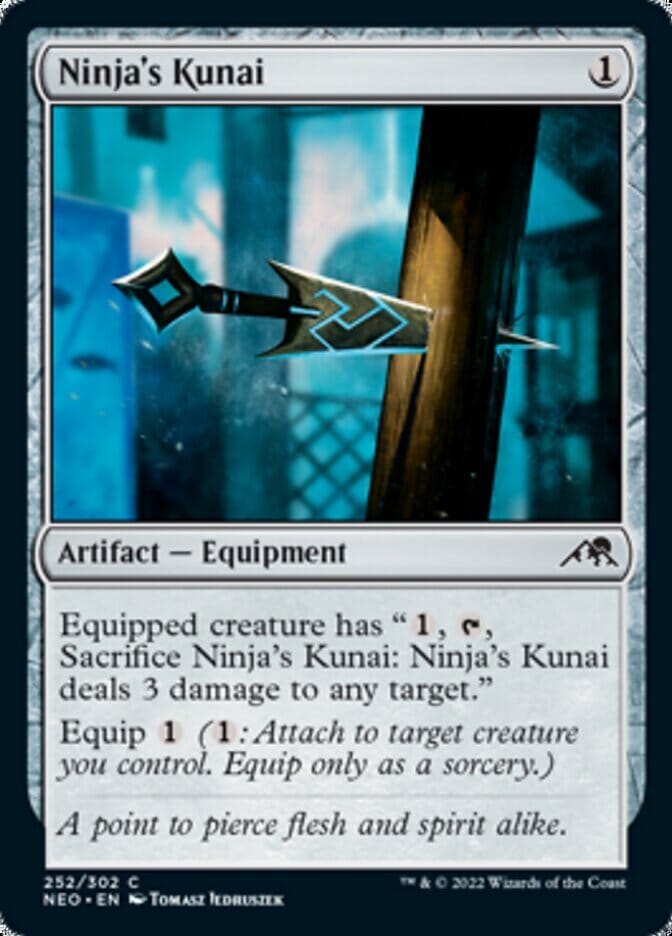 Ninja's Kunai [Kamigawa: Neon Dynasty] MTG Single Magic: The Gathering  | Multizone: Comics And Games