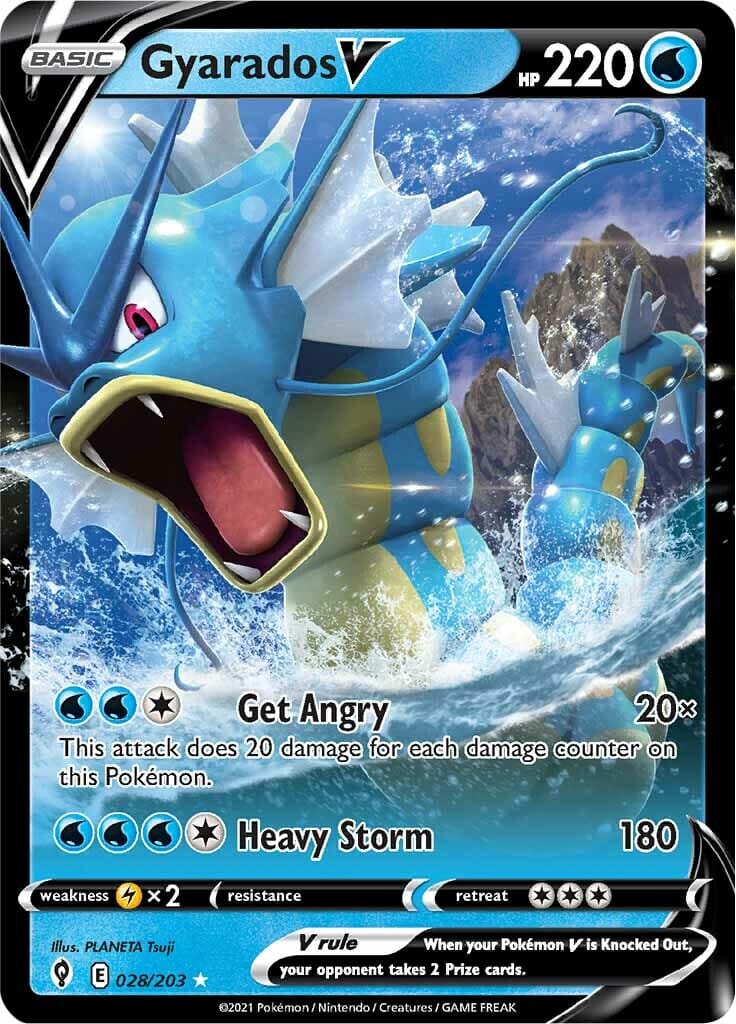 Gyarados V (028/203) [Sword & Shield: Evolving Skies] Pokemon Single Pokémon  | Multizone: Comics And Games