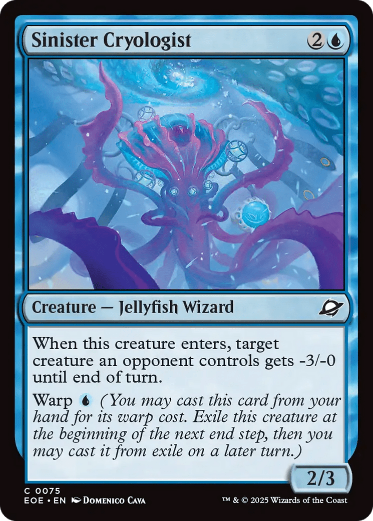 Sinister Cryologist [Edge of Eternities] MTG Single Magic: The Gathering  | Multizone: Comics And Games