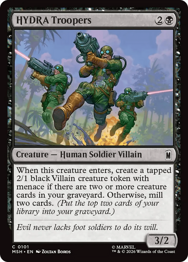 HYDRA Troopers [Marvel Super Heroes] MTG Single Magic: The Gathering  | Multizone: Comics And Games