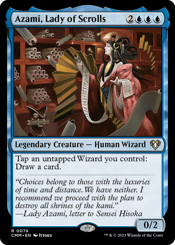 Azami, Lady of Scrolls [Commander Masters] MTG Single Magic: The Gathering  | Multizone: Comics And Games