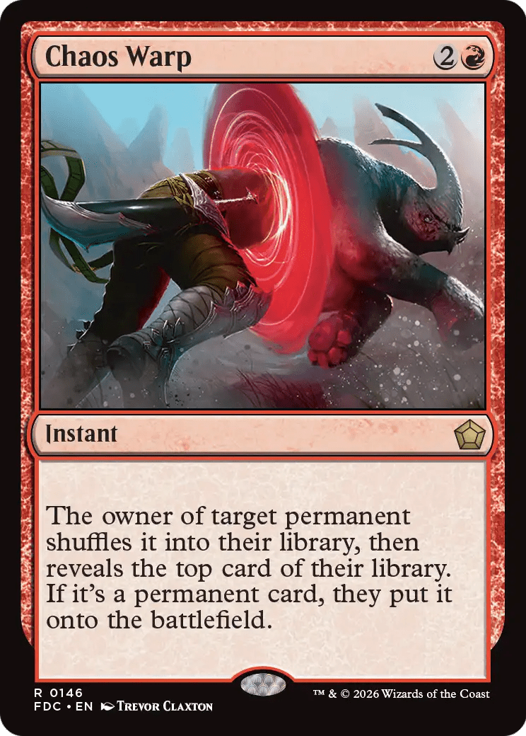Chaos Warp [Foundations Commander] MTG Single Magic: The Gathering  | Multizone: Comics And Games