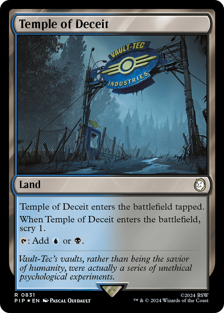 Temple of Deceit (Surge Foil) [Fallout] MTG Single Magic: The Gathering  | Multizone: Comics And Games