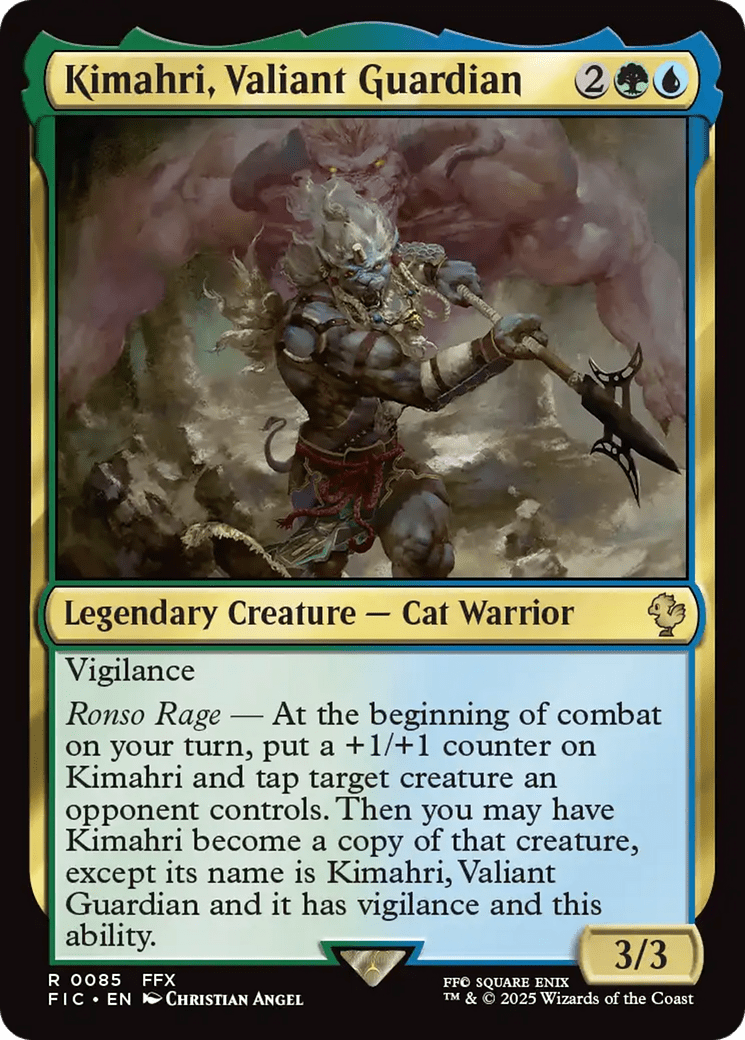 Kimahri, Valiant Guardian [FINAL FANTASY Commander] MTG Single Magic: The Gathering  | Multizone: Comics And Games