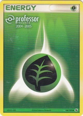 Grass Energy (104/109) (2004 2005) [Professor Program Promos] Pokemon Single Pokémon  | Multizone: Comics And Games