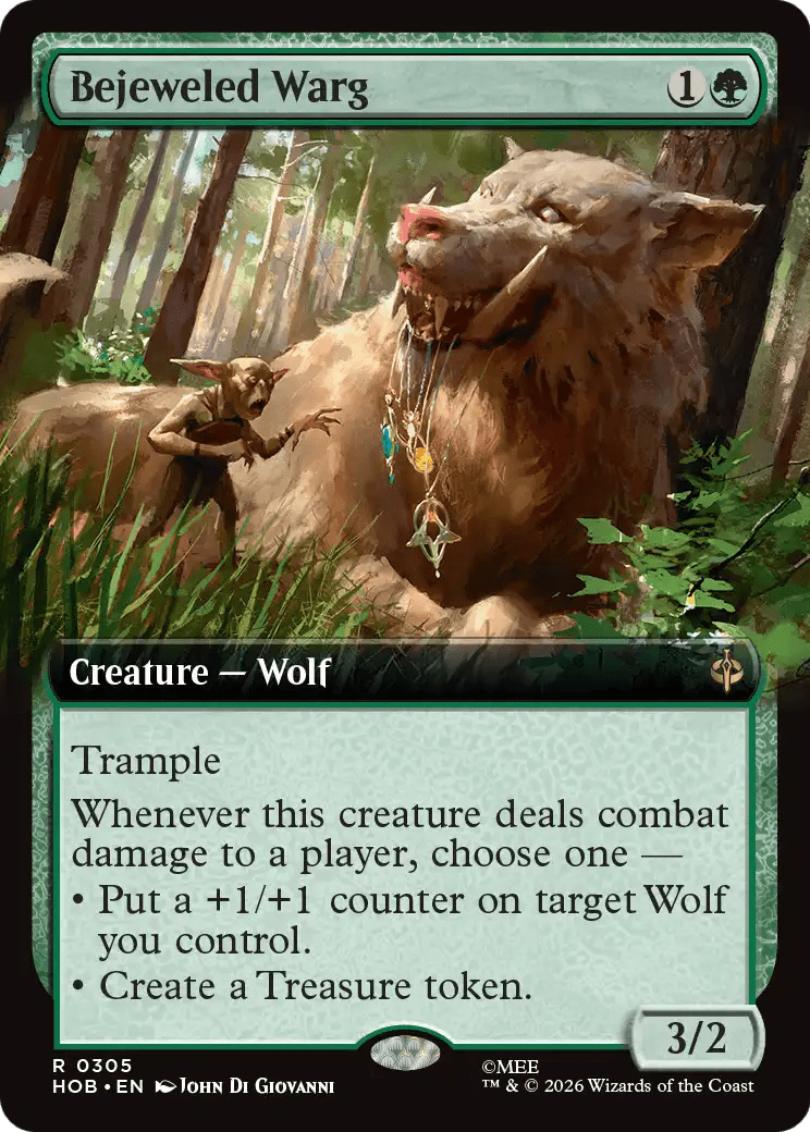 Bejeweled Warg (Extended Art) [The Hobbit] | Multizone: Comics And Games