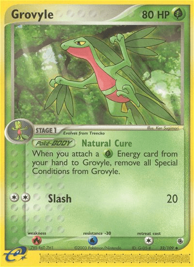 Grovyle (32/109) [EX: Ruby & Sapphire] Pokemon Single Pokémon  | Multizone: Comics And Games