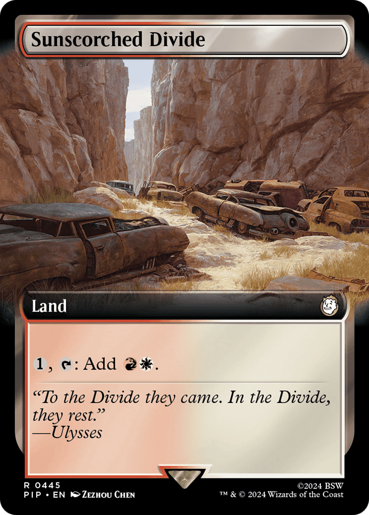 Sunscorched Divide (Extended Art) [Fallout] MTG Single Magic: The Gathering  | Multizone: Comics And Games