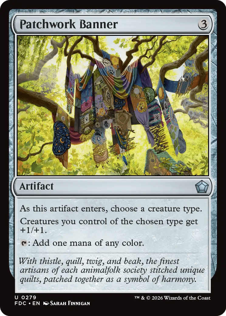 Patchwork Banner [Foundations Commander] MTG Single Magic: The Gathering  | Multizone: Comics And Games