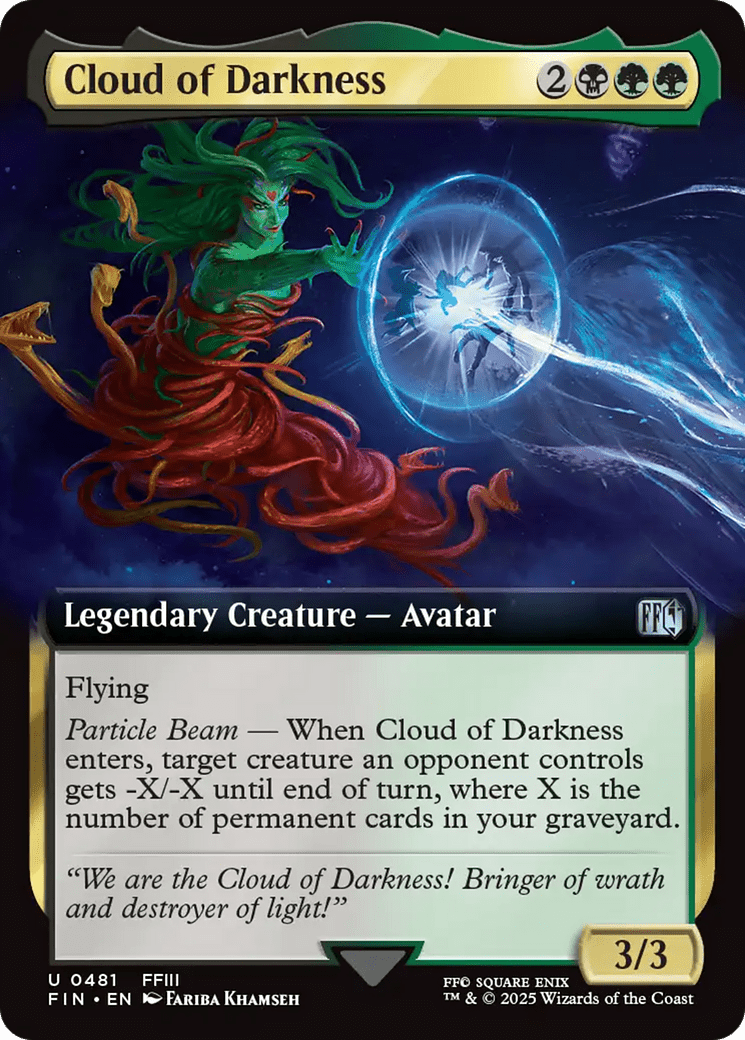 Cloud of Darkness (Extended Art) [FINAL FANTASY] MTG Single Magic: The Gathering  | Multizone: Comics And Games