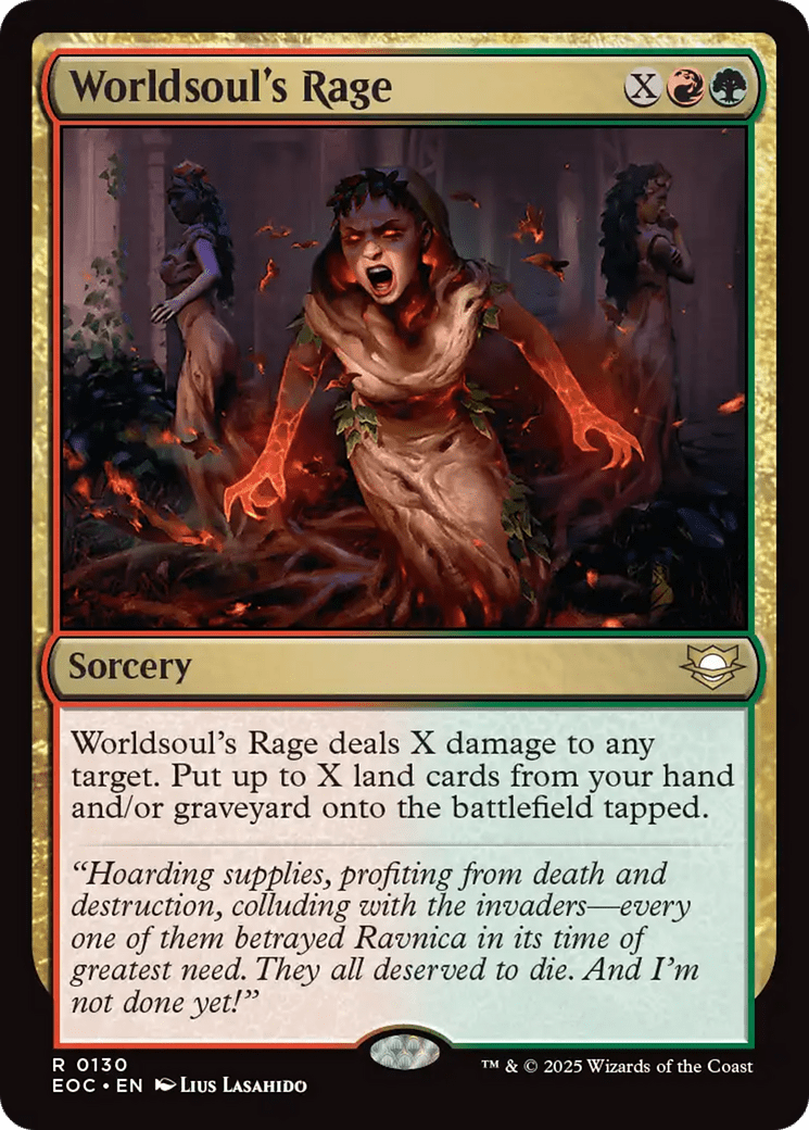 Worldsoul's Rage [Edge of Eternities Commander] MTG Single Magic: The Gathering  | Multizone: Comics And Games