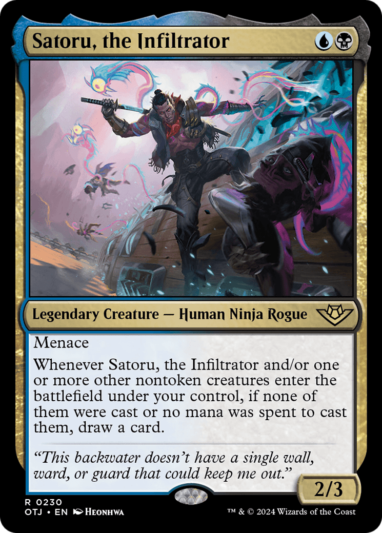 Satoru, the Infiltrator [Outlaws of Thunder Junction] MTG Single Magic: The Gathering  | Multizone: Comics And Games