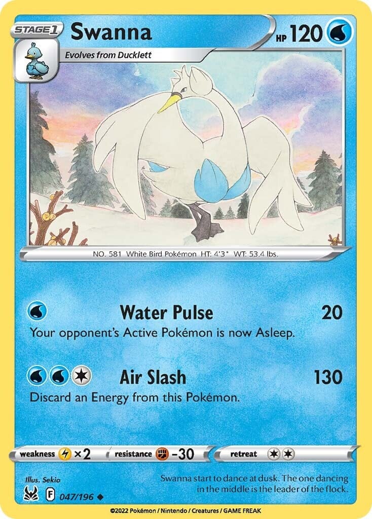 Swanna (047/196) [Sword & Shield: Lost Origin] Pokemon Single Pokémon  | Multizone: Comics And Games