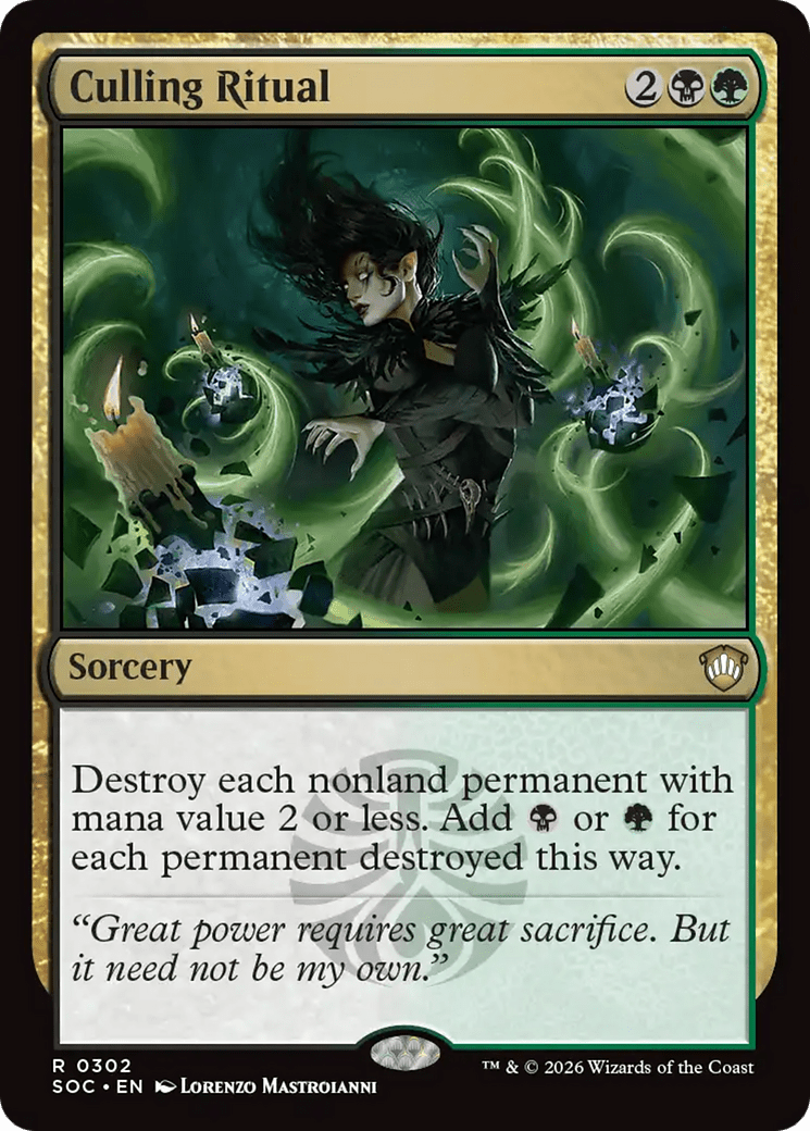 Culling Ritual [Secrets of Strixhaven Commander] MTG Single Magic: The Gathering  | Multizone: Comics And Games