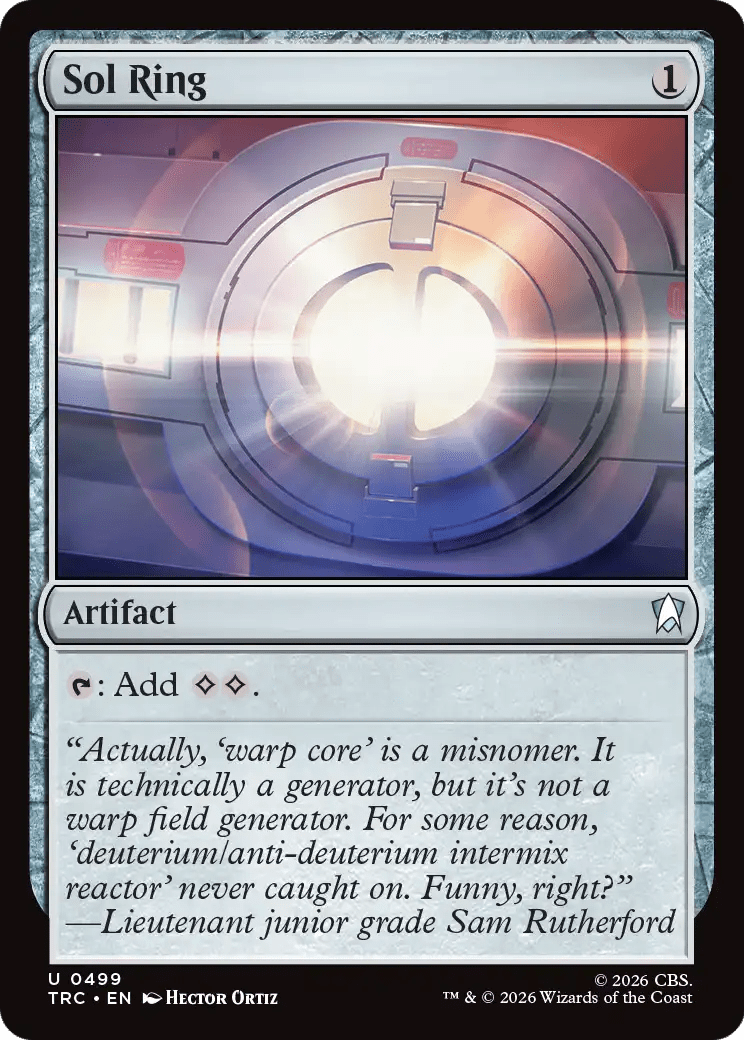 Sol Ring (Surge Foil) [Star Trek Commander] MTG Single Magic: The Gathering  | Multizone: Comics And Games