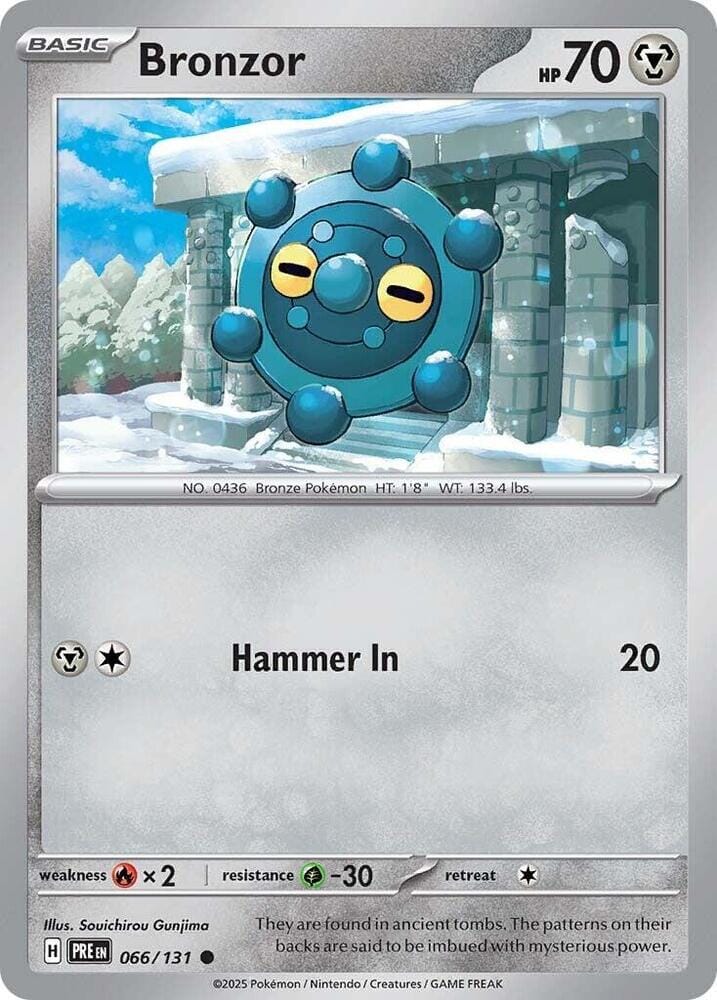 Bronzor (066/131) [Scarlet & Violet: Prismatic Evolutions] Pokemon Single Pokémon  | Multizone: Comics And Games