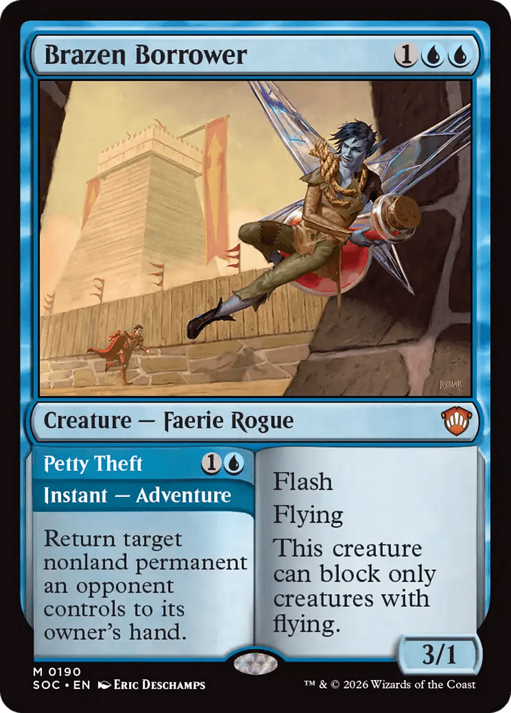 Brazen Borrower [Secrets of Strixhaven Commander] MTG Single Magic: The Gathering  | Multizone: Comics And Games