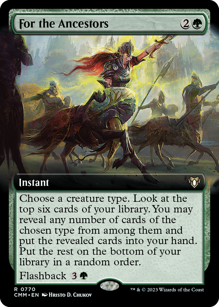 For the Ancestors (Extended Art) [Commander Masters] MTG Single Magic: The Gathering  | Multizone: Comics And Games