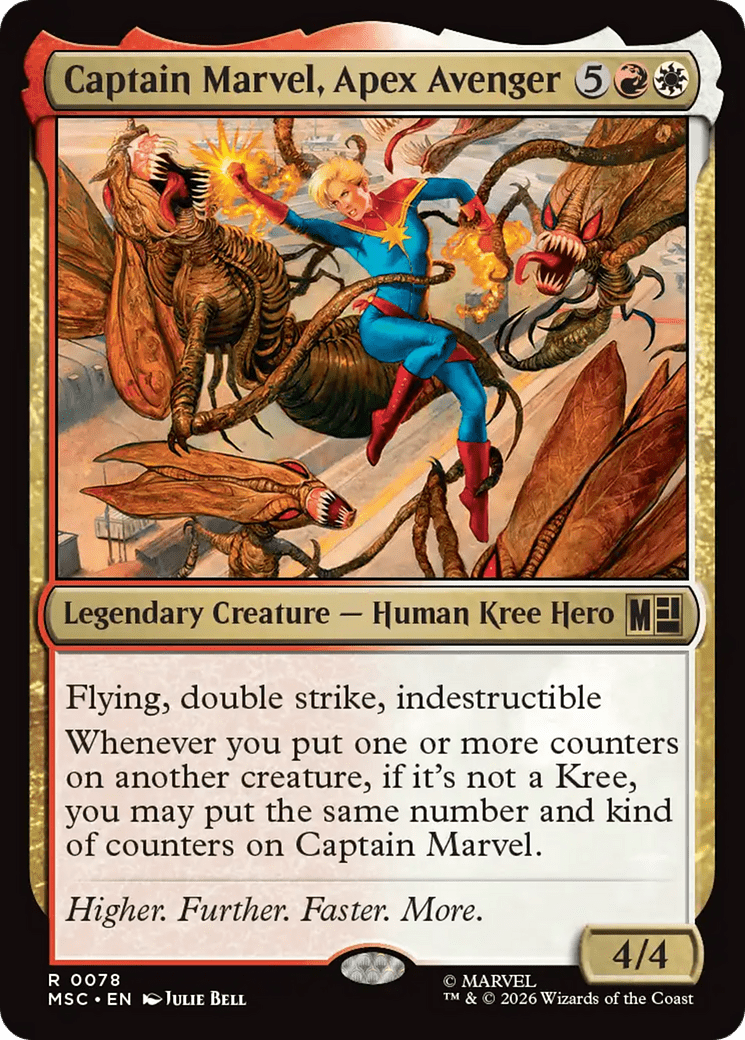 Captain Marvel, Apex Avenger [Marvel Super Heroes Commander] MTG Single Magic: The Gathering  | Multizone: Comics And Games