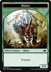 Rhino (013) // Spirit (016) Double-Sided Token [Modern Horizons Tokens] MTG Single Magic: The Gathering  | Multizone: Comics And Games