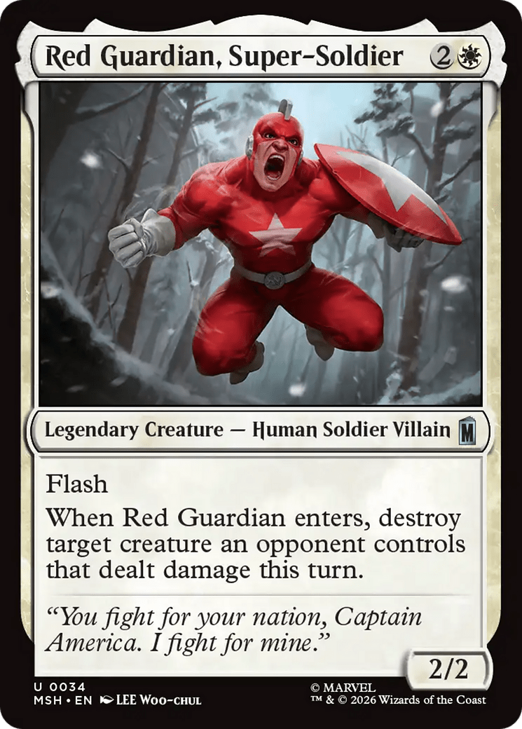 Red Guardian, Super-Soldier [Marvel Super Heroes] MTG Single Magic: The Gathering  | Multizone: Comics And Games