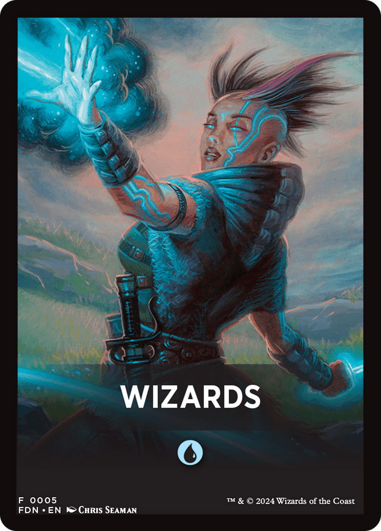 Wizards Theme Card [Foundations Tokens] MTG Single Magic: The Gathering  | Multizone: Comics And Games