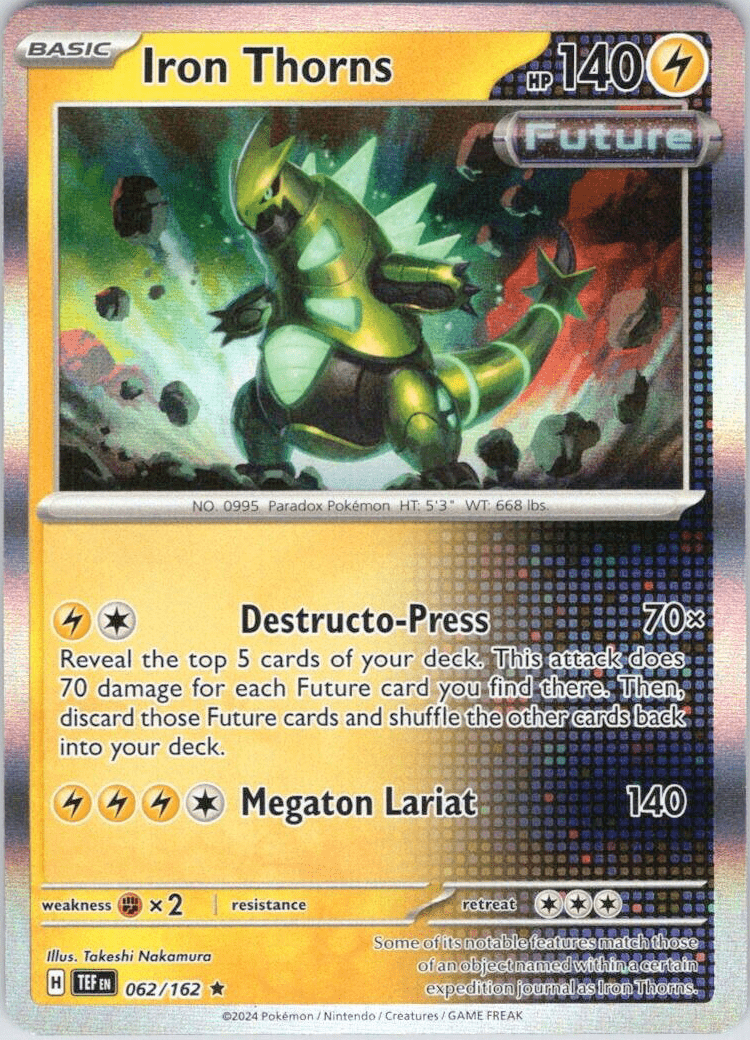 Iron Thorns (062/162) [Scarlet & Violet: Temporal Forces] Pokemon Single Pokémon  | Multizone: Comics And Games