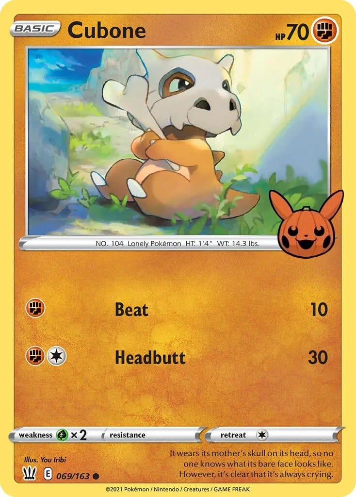 Cubone (069/163) [Trick or Trade] Pokemon Single Pokémon  | Multizone: Comics And Games