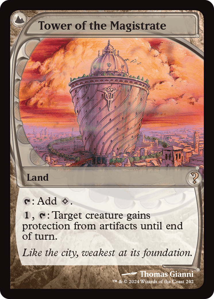 Tower of the Magistrate (Future Sight) [Mystery Booster 2] MTG Single Magic: The Gathering  | Multizone: Comics And Games