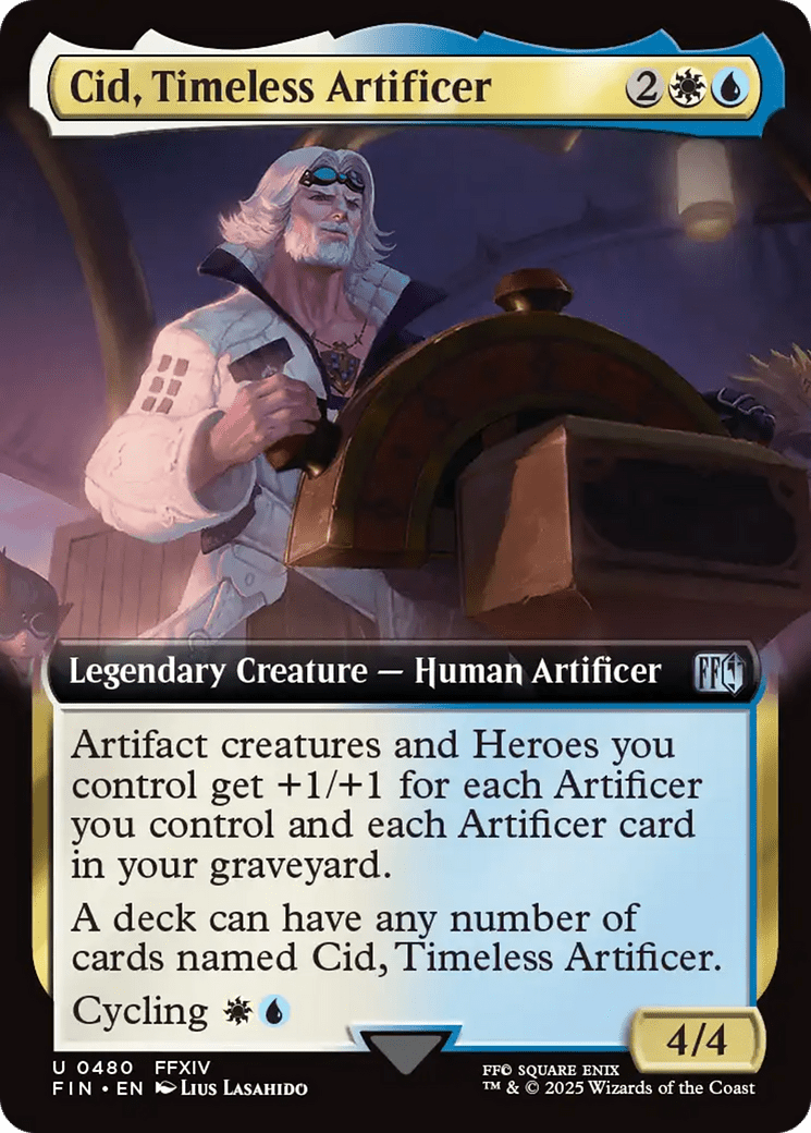 Cid, Timeless Artificer (Extended Art) [FINAL FANTASY] MTG Single Magic: The Gathering  | Multizone: Comics And Games
