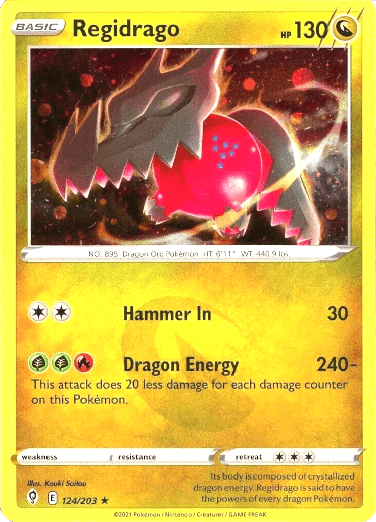 Regidrago (124/203) (Cosmos Holo) [Sword & Shield: Evolving Skies] Pokemon Single Pokémon  | Multizone: Comics And Games