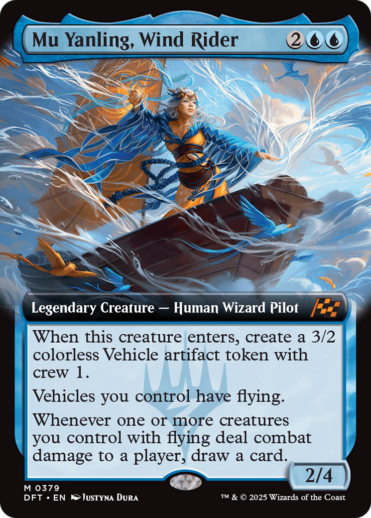 Mu Yanling, Wind Rider (Extended Art) [Aetherdrift] MTG Single Magic: The Gathering  | Multizone: Comics And Games