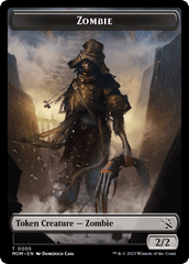 Monk // Zombie Double-Sided Token [March of the Machine Tokens] MTG Single Magic: The Gathering  | Multizone: Comics And Games