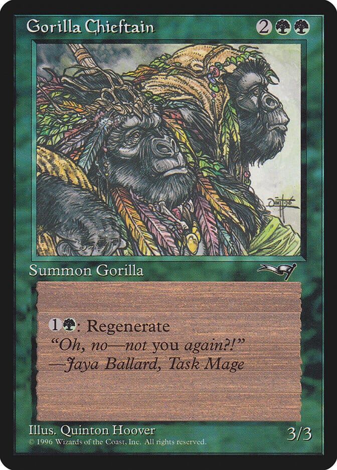Gorilla Chieftain (Two Gorilla Art) [Alliances] MTG Single Magic: The Gathering  | Multizone: Comics And Games