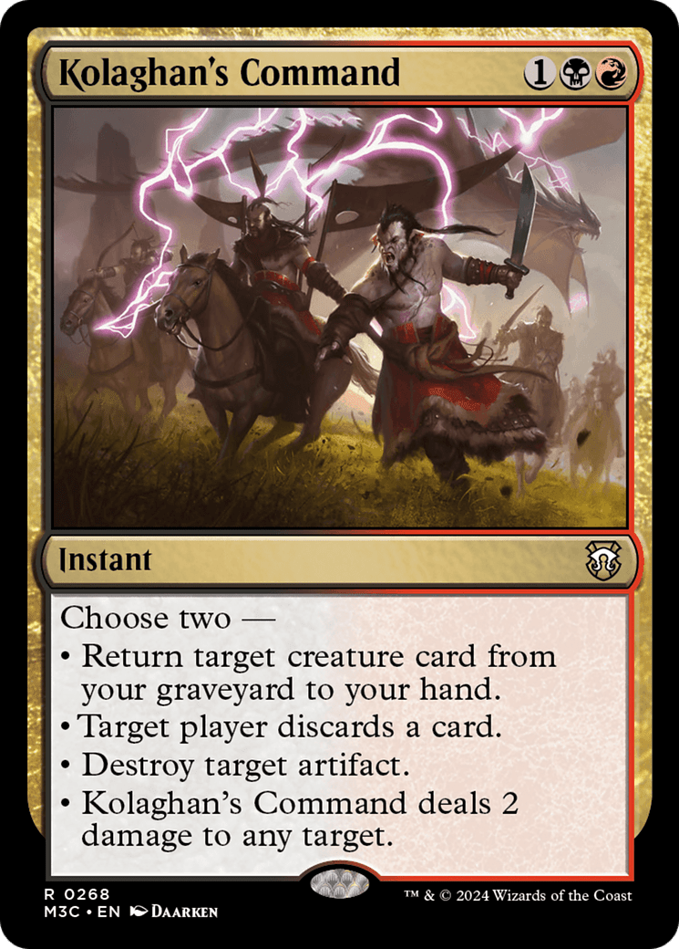 Kolaghan's Command [Modern Horizons 3 Commander] MTG Single Magic: The Gathering  | Multizone: Comics And Games