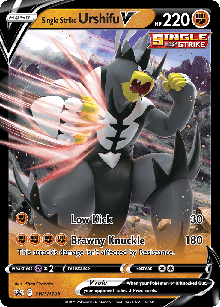 Single Strike Urshifu V (SWSH106) [Sword & Shield: Black Star Promos] Pokemon Single Pokémon  | Multizone: Comics And Games