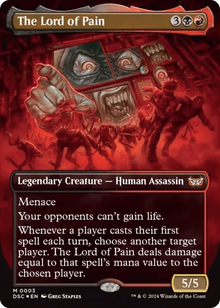 The Lord of Pain (Borderless) [Duskmourn: House of Horror Commander] MTG Single Magic: The Gathering  | Multizone: Comics And Games