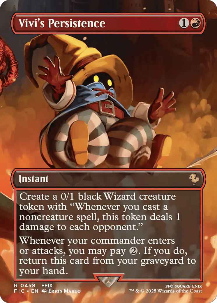 Vivi's Persistence (Borderless) [FINAL FANTASY Commander] MTG Single Magic: The Gathering  | Multizone: Comics And Games