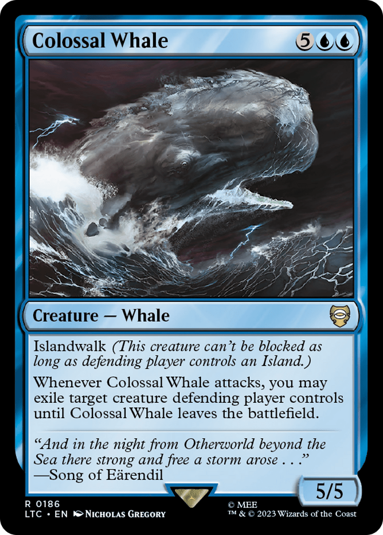 Colossal Whale [The Lord of the Rings: Tales of Middle-Earth Commander] MTG Single Magic: The Gathering  | Multizone: Comics And Games