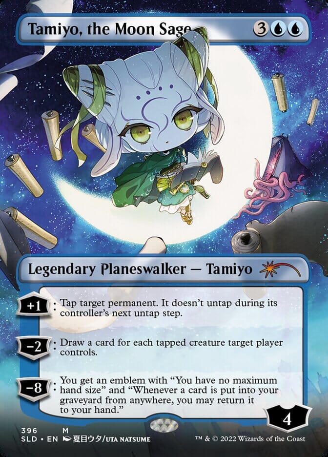 Tamiyo, the Moon Sage (Borderless) [Secret Lair Drop Series] MTG Single Magic: The Gathering  | Multizone: Comics And Games