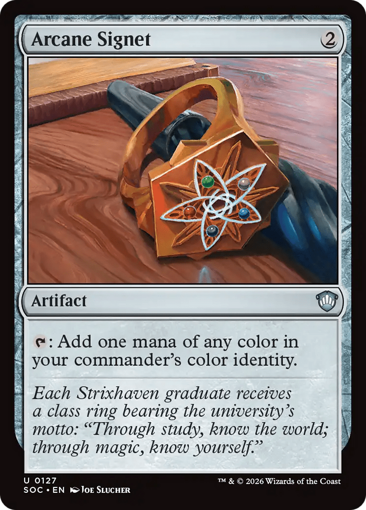 Arcane Signet [Secrets of Strixhaven Commander] MTG Single Magic: The Gathering  | Multizone: Comics And Games