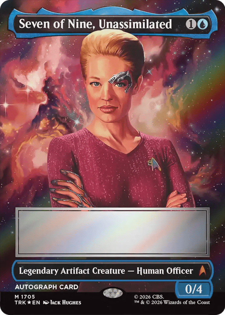 Seven of Nine, Unassimilated (Borderless) (Signed) [Star Trek] MTG Single Magic: The Gathering  | Multizone: Comics And Games